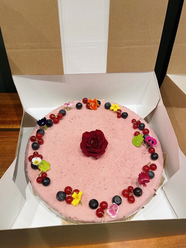 Aardbeien kwarktaart