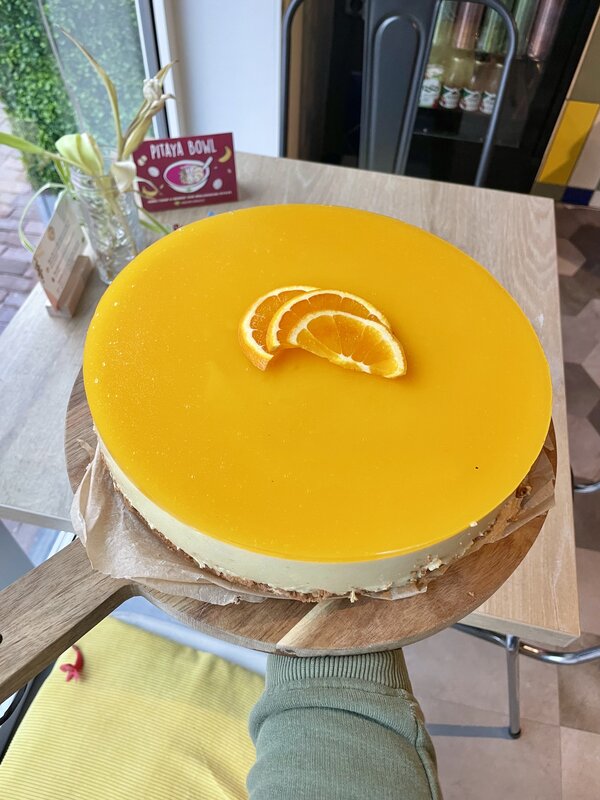 Sinaasappel kwarktaart